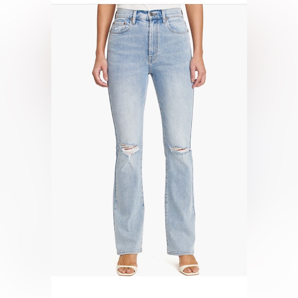 Pistola Dana Ripped High Waist Flare Jeans